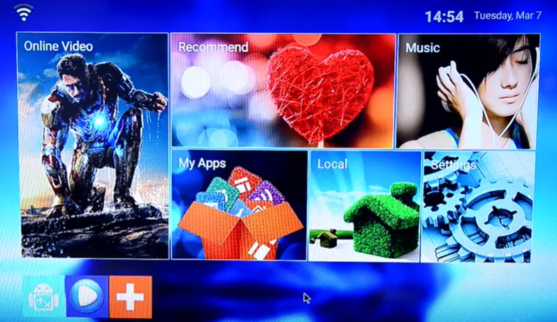 interfaz mxq pro 4k android 6.0