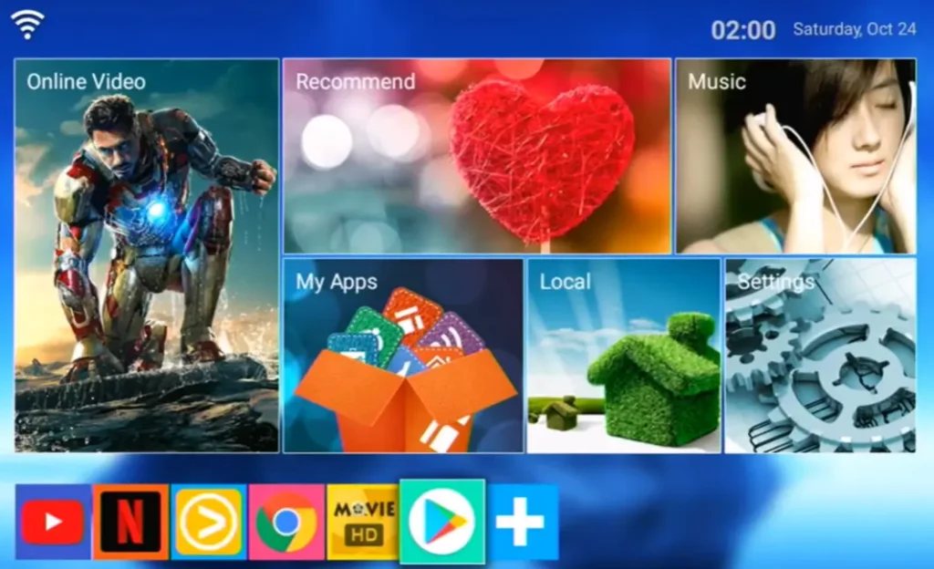 interfaz mxq pro 4k 5g android 10.1