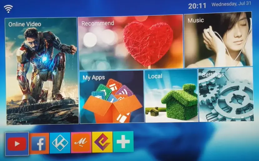 interfaz mxq pro 4k 5g android 13.1