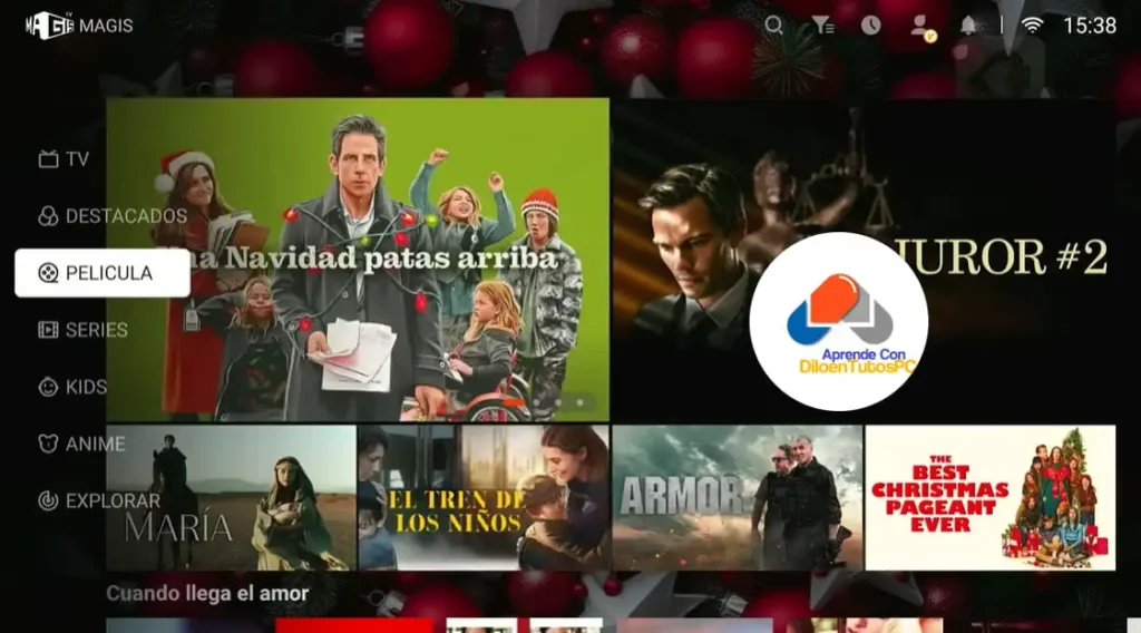 interfaz magis tv